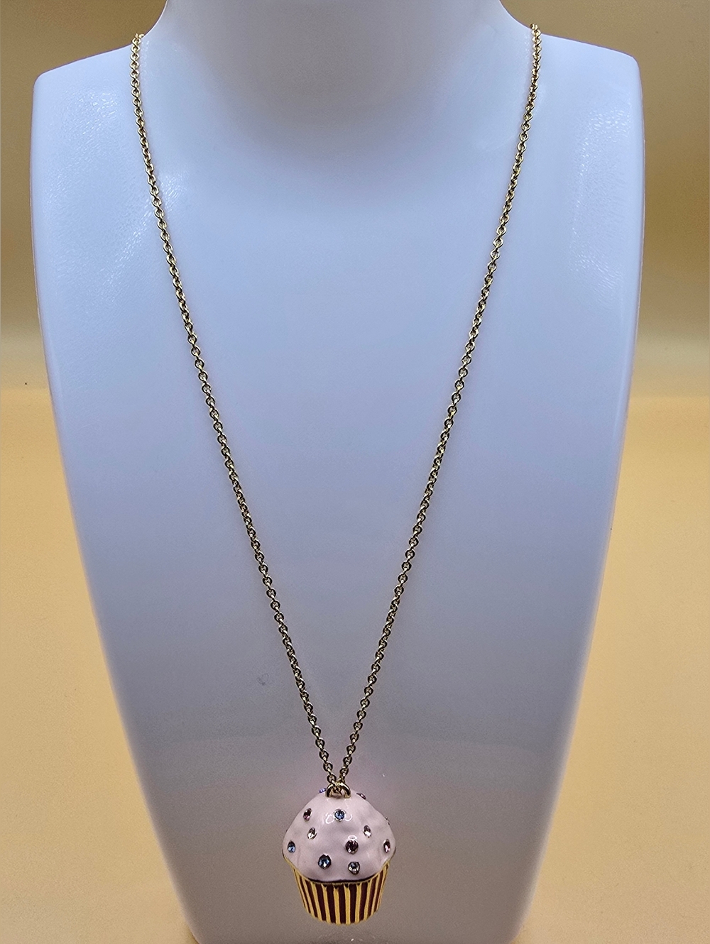 Kate Spade "Sugar Rush" Cupcake Pendant Necklace